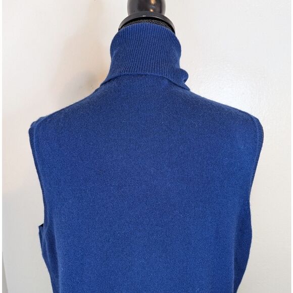 VTG Cashmere Sleeveless Whimsigoth Dark Academia Quiet Luxury Old Money XL - Picture 6 of 8